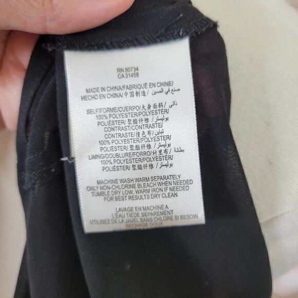 BCBGeneration Floral Mesh Shoulder‎ Sleeveless Mini Dress 4 - Picture 7 of 8